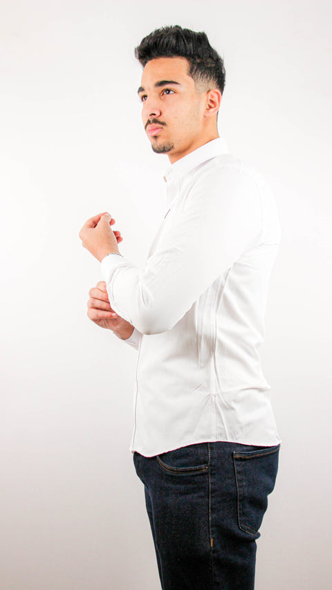 Chemises Brango Slim Fit - 12672-3 - Blanc